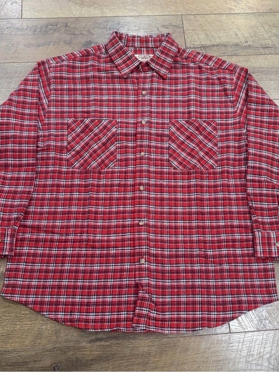 Big Mac Other - Vintage 80s Big Mac Heavyweight Plaid Flannel Long Sleeve Shirt XL Red